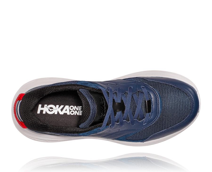 Hoka One One Bondi L Löparskor Herr - Marinblå/Vita - LCFZA-9147